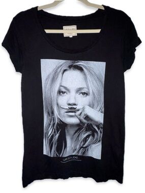 ELEVEN PARIS LIFE IS A JOKE RARE KATE MOSS GRAPHIC TEE SIZE S